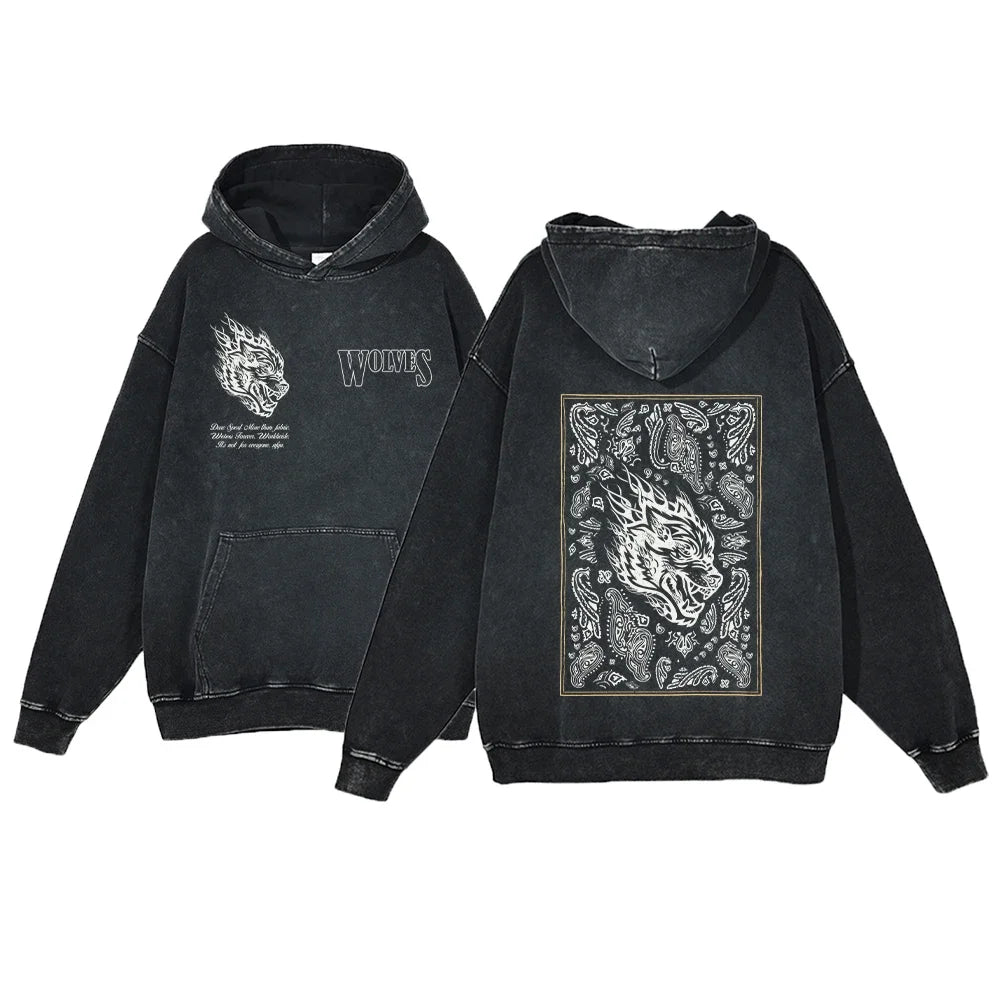 Wolves Hoodies Vintage