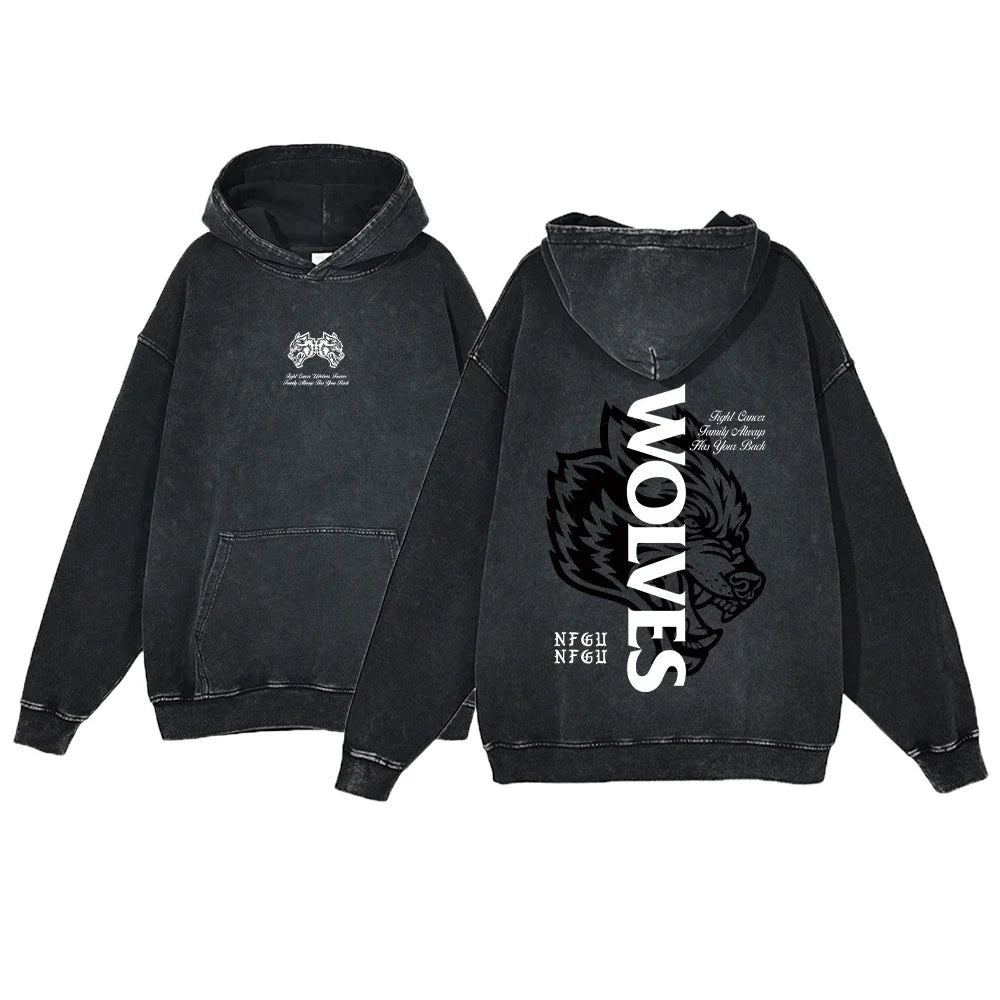 Wolves Hoodies Vintage