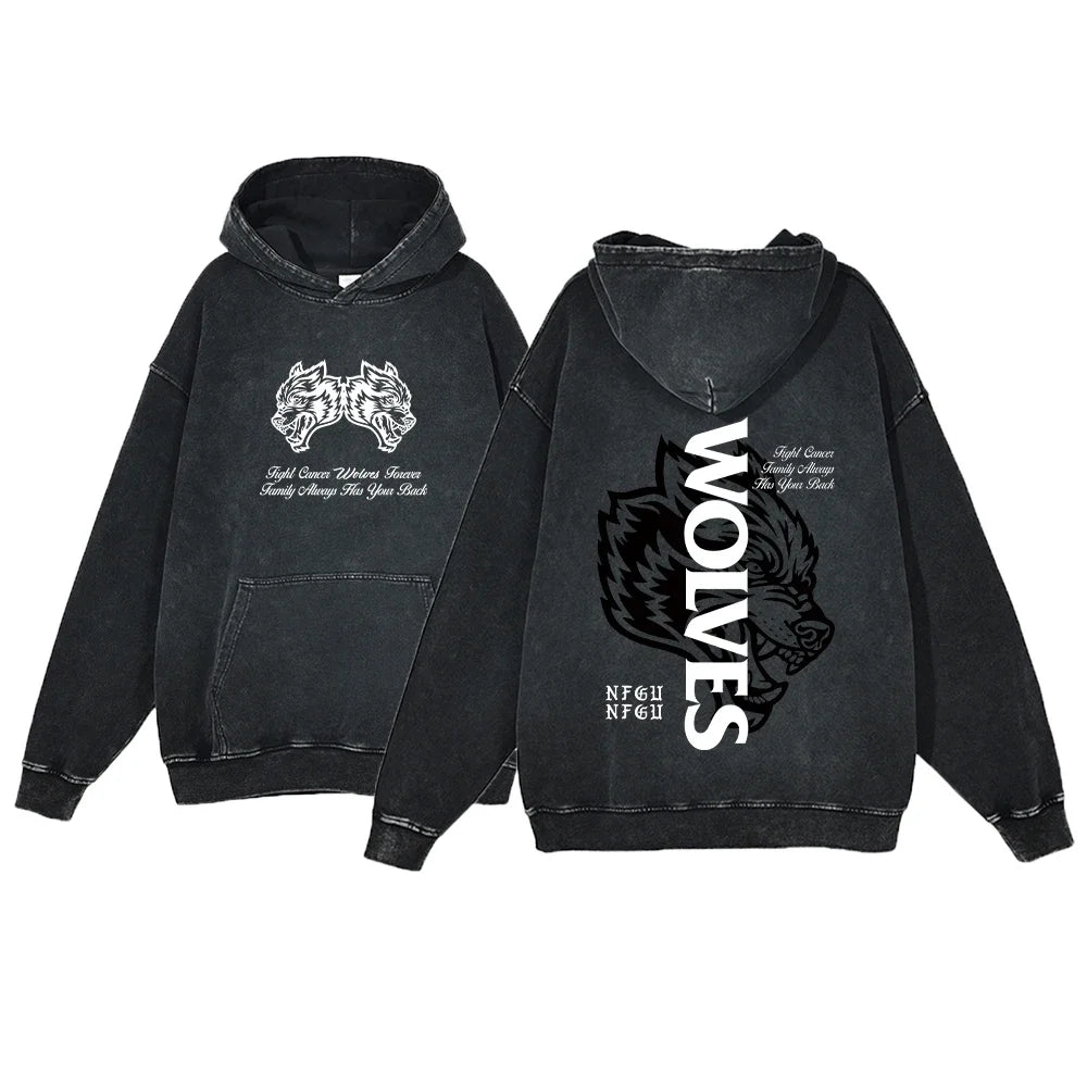 Wolves Hoodies Vintage
