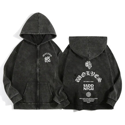 Wolves ZipUp Hoodies